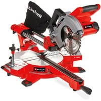EINHELL Sega a batteria scorrevole per taglio trasversale e a 45° TE-SM 36/210 Li-Solo, 36 Volt (2x18V), Sega mitra/Troncatrice rosso