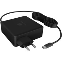 ICY BOX IB-PS101-PD Nero Interno, Caricabatterie Nero, Interno, AC, 20 V, 1,8 m, Nero