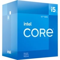 Intel® Core i5-12400F processore 18 MB Cache intelligente Scatola Intel® Core™ i5, LGA 1700, Intel, i5-12400F, 64-bit, Intel® Core™ i5 di 12a generazione, boxed