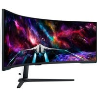 SAMSUNG G95NC Monitor PC 144,8 cm (57") 7680 x 2160 Pixel Dual UHD QLED Bianco, Monitor di gioco bianco/Nero, 144,8 cm (57"), 7680 x 2160 Pixel, Dual UHD, QLED, 1 ms, Bianco