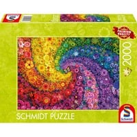 Schmidt Spiele Vortice di fiori multicolore, Puzzle 