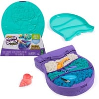 Spin Master Kinetic Sand, Project Planet, Mare profondo con 680 g di sabbia da gioco e attrezzi a forma di creature marine, materiali sostenibili concepiti per la salvaguardia dell'ambiente, giocattoli sensoriali per bambini, Gioco di sabbia