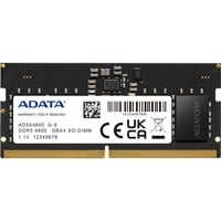 ADATA Premier memoria 8 GB 1 x 8 GB DDR5 262-pin SO-DIMM Data Integrity Check (verifica integrità dati) Nero, 8 GB, 1 x 8 GB, DDR5, 4800 MHz, 262-pin SO-DIMM