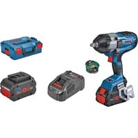 Bosch GDS 18V-1000 C Professional 1750 Giri/min Nero, Blu, Avvitatore blu/Nero, Cacciavite a percussione, Impugnatura a pistola, 1/2", Nero, Blu, 1750 Giri/min, 1300 Giri/min