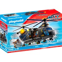 PLAYMOBIL City Action Elicottero di soccorso SWAT, Giochi di costruzione 