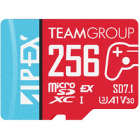 Team Group APEX SD7.1 256 GB SDXC, Scheda di memoria rosso/Blu