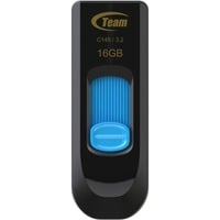 Team Group C145 unità flash USB 16 GB USB tipo A 3.2 Gen 1 (3.1 Gen 1) Nero, Blu, Chiavetta USB Nero/Blu, 16 GB, USB tipo A, 3.2 Gen 1 (3.1 Gen 1), Lamina di scorrimento, 20 g, Nero, Blu