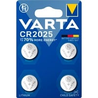 VARTA Pila a bottone al litio CR2025, 3 volt, Batteria 