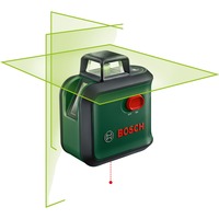 Bosch Advanced Level 360 Set Livella lineare 24 m 500-540 nm (< 10mW), Attraversare la linea laser verde/Nero, 24 m, 0,4 mm/m, 4°, 4 s, Orizzontale/Verticale, Rosso