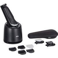 Braun Series 6 62-S7650cc Rasoio Trimmer Argento argento/Nero, Rasoio, Argento, Pulsanti, Batteria, Ioni di Litio, Batteria integrata