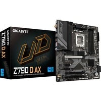 GIGABYTE Z790 D AX Scheda madre - Supporta CPU Intel Core di 14a generazione, VRM digitale a 12+1+1 fasi, fino a 7600MHz DDR5 (OC), 3xPCIe 4.0 M.2, Wi-Fi 6E, LAN 2.5GbE, USB 3.2 Gen 2 VRM digitale a 12+1+1 fasi, fino a 7600MHz DDR5 (OC), 3xPCIe 4.0 M.2, Wi-Fi 6E, LAN 2.5GbE, USB 3.2 Gen 2, Intel, LGA 1700, Intel® Celeron®, Intel® Core™ i3, Intel® Core™ i5, Intel® Core™ i7, Intel® Core™ i9,..., LGA 1700, 192 GB, DDR5-SDRAM