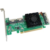 HighPoint SSD7580B PCIe 4.0x16 8x U.2P NVMe, Scheda di interfaccia 