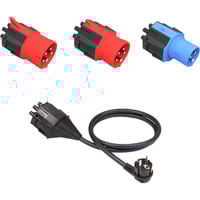 NRGkick Set adattatori spina 32A standard (UE) 16A, 32A, con messa a terra, Adattatore Nero