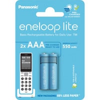 Panasonic Batteria eneloop lite, Micro AAA 1,2V / 550mAh DECT 