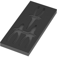 Wera Inserto in schiuma per set di pinze KNIPEX VDE 1, vuoto, Deposito Nero/grigio