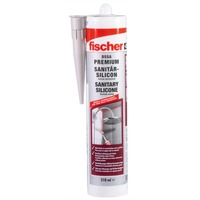 fischer Silicone sanitario DSSA SG 310ml grigio argento, Sigillante grigio