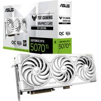 ASUS TUF Gaming TUF-RTX5070TI-O16G-BTF-WHITE NVIDIA GeForce RTX 5070 Ti 16 GB GDDR7, Scheda grafica GeForce RTX 5070 Ti, 16 GB, GDDR7, 256 bit, 7680 x 4320 Pixel, PCI Express 5.0