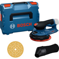 Bosch Levigatrice rotorbitale a batteria GEX 12V-150-3 Professional solo, 12 volt, Levigatrice orbitale casuale blu/Nero