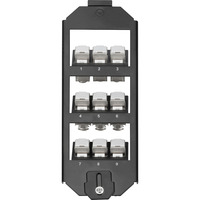 Digitus Supporto da pavimento per moduli Keystone, triplo, Telaio di montaggio Nero