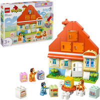 DUPLO Bluey 10459 Casa della Famiglia Bluey con Gioco di Memoria - Giochi Educativi per Bambini 3+ con Gioco da Tavolo, Giochi di costruzione
