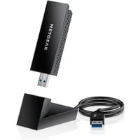 Netgear A8000 WLAN 1200 Mbit/s, Adattatore Wi-Fi Wireless, USB, WLAN, Wi-Fi 6E (802.11ax), 1200 Mbit/s, Nero