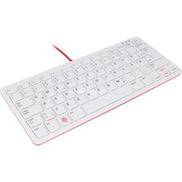 Raspberry Pi Foundation RB-Tasta01W, Tastiera bianco/Rosso