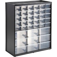 Stanley 1-93-981 Cassetta degli attrezzi Scatola per minuteria Plastica Nero, Trasparente, Cassetta portautensili Nero/trasparente, Scatola per minuteria, Plastica, Nero, Trasparente, 365 mm, 160 mm, 445 mm