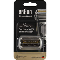 Braun Series 9 96M Testina per rasatura, Testina di rasatura argento, Testina per rasatura, 1 testina/e, Nero, Acciaio inox, 18 mese(i), Braun, Series 9+ Pro