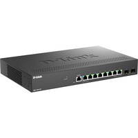 D-Link DMS-1250-10S/E switch di rete Gestito 2.5G Ethernet (100/1000/2500) Nero, Interruttore Nero, Gestito, 2.5G Ethernet (100/1000/2500), Montaggio rack