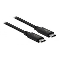DeLOCK 86979 cavo USB 0,8 m USB4 Gen 3x2 USB C Nero, Cavo coassiale Nero, 0,8 m, USB C, USB C, USB4 Gen 3x2, 40000 Mbit/s, Nero