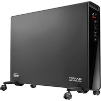 DeLonghi HX65L22 Interno Grigio 2200 W Stufa elettrica a convezione, Livello convettore antracite, Stufa elettrica a convezione, Ceramica, 24 h, Interno, Pavimento, Grigio