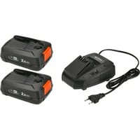 GARDENA P4A 2 x PBA 18V/45 + AL 1830 CV Set batteria e caricabatterie Set batteria e caricabatterie, Ioni di Litio, 2,5 Ah, 18 V, Gardena, Nero, Arancione