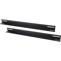 Inter-Tech 88887353 porta accessori, Rotaie di montaggio Nero, Nero, Acciaio, 40 kg, 1U, 48,3 cm (19"), 55 mm