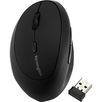 Kensington Mouse wireless Pro Fit Ergo per mancini Nero, Mancino, RF Wireless, 1600 DPI, Nero