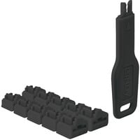 Lindy Serratura per porta RJ45 (10 pezzi) con chiave, Castello Nero