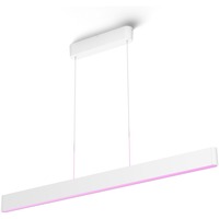 Philips Hue Lampadario Ensis, Luce LED bianco, Philips Hue White and Color ambiance Lampadario Ensis, Luce a sospensione intelligente, Bluetooth/Zigbee, Bianco, LED integrato, Metallo, Lampadina/e non sostituibile/i