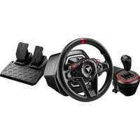 Thrustmaster T128 Shifter Pack Nero USB Sterzo + Pedali Analogico PC, Xbox, Set simulatore Nero, Sterzo + Pedali, PC, Xbox, Pulsante del freno a mano, View button, Setting button, Pulsanti direzionali, Pulsante Menu,..., Analogico, 900°, Cablato