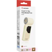 Verbatim Cool 'n' Go AirJet Argento, Bianco Ventilatore portatile bianco, Argento, Bianco, Ventilatore portatile, 1 pz, 6 W, Ioni di Litio, 3,7 V