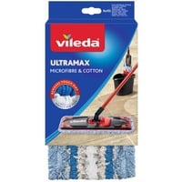 Vileda 4023103139022 accessorio per lavare Testa del mocio Blu, Bianco, Copertina di tergicristallo Testa del mocio, Blu, Bianco, Cotone, Microfibra, Poliammide, Poliestere, 1 pz