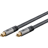 goobay Cavo Toslink Plus Nero/Argento