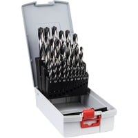 Bosch 2 608 577 352 punta per trapano Punta per trapano elicoidale 25 pz, Drill bit set Trapano, Punta per trapano elicoidale, Rotazione manuale destra, Ghisa, Acciaio, 135°, High-Speed Steel (HSS)