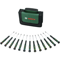 Bosch Set di cacciaviti di precisione, 13 pezzi, Cacciavite verde/Nero