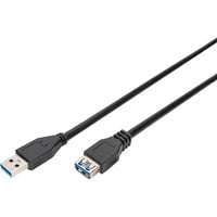 Digitus Cavo di prolunga USB 3.2 Gen 1, connettore USB-A > presa USB-A Nero