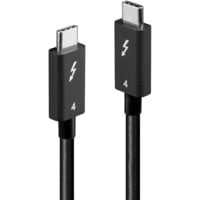 Lindy 31120 Cavo Thunderbolt 1 m 40 Gbit/s Nero Nero, Maschio, Maschio, 1 m, Nero, Nickel/Oro, 40 Gbit/s
