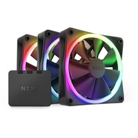 NZXT F120 RGB Triple Pack Case per computer Ventilatore 12 cm Nero 3 pz Nero, Ventilatore, 12 cm, 500 Giri/min, 1800 Giri/min, 27,5 dB, 50,18 pdc/min