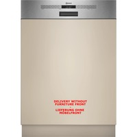 Neff S145ECS15E lavastoviglie A scomparsa parziale 14 coperti acciaio inox satinato, A scomparsa parziale, Dimensione massima (60 cm), Acciaio spazzolato, Acciaio inox, Pulsanti, 1,75 m, 1,65 m