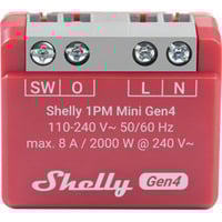 Shelly 1PM Mini Gen4, Relè rosso