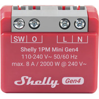 Shelly 1 PM Mini Gen4, Relè rosso