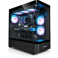 Thermaltake PC-000097-DE, PC Gaming Nero/trasparente