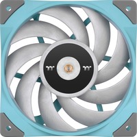 Thermaltake Toughfan 12 Turquoise High Static Pressure Radiator Fan Universale Ventilatore 12 cm Blu 1 pz, Ventola turchese, Ventilatore, 12 cm, 500 Giri/min, 2000 Giri/min, 58,35 pdc/min, Blu
